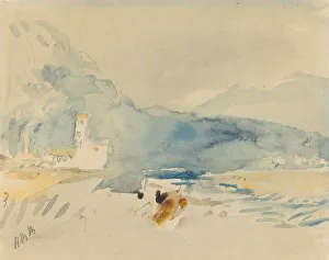 A Landscape with Mountains and a Stream. Creator: Hercules Brabazon Brabazon