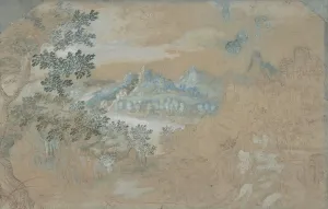 Pen And Brown Ink Prints: Landscape, n. d Creator: Gillis van Coninxloo