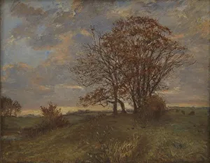 Philipsen Theodor Esbern Prints: A Landscape near Borup, Zealand. Evening, 1908. Creator: Theodor Esbern Philipsen