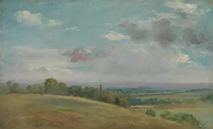 Lionel Bicknell Constable Prints: Landscape near Dedham, between 1849 and 1855. Creator: Lionel Constable