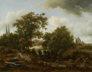 Meindert Hobbema Prints: Landscape near Deventer, c1662-1663. Creator: Meindert Hobbema