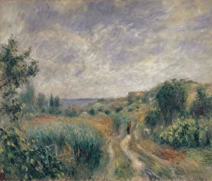 Renoir Gallery: Landscape near Essoyes (Landscape with two Figures on the Grass), 1892