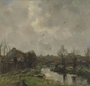 Maris Jacob Henricus Prints: Landscape near The Hague, 1891. Creator: Jacob Henricus Maris