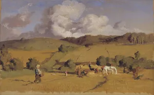 Landscape near Holmstrup, Zealand, 1845. Creator: Lorenz Frolich