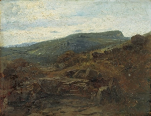 Vojtech Prints: Landscape near Kremnica, 1880-1900. Creator: Vojtech Angyal