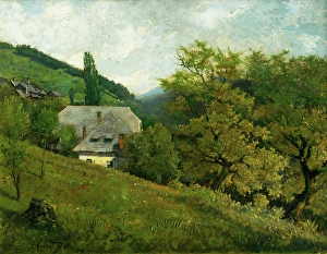 Sloped Prints: Landscape near Kremnica, 1894. Creator: Vojtech Angyal