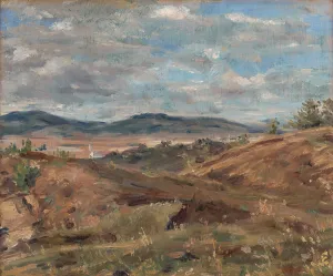 Plywood Prints: Landscape near Levice, 1928-1938. Creator: Bohuslav Kozak