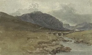 Flowing Prints: Landscape near Llyn Ogwen, Caernarvonshire (Wales), 1778-1847. Creator: Joshua Cristall