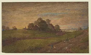 Travelling Prints: Landscape near Neukirchen in the Westerwald, 1880. Creator: Peter Becker