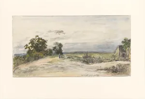 Johann B Jongkind Prints: Landscape near Nevers, 1871. Creator: Johan Barthold Jongkind