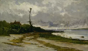 Tide Gallery: Landscape near Newport, R. I. ca. 1877-1878. Creator: Edward Mitchell Bannister