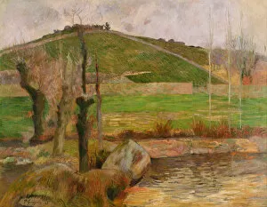 Cloisonism Collection: Landscape near Pont-Aven. Artist: Gauguin, Paul Eugene Henri (1848-1903)