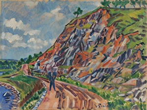 Czech Republic Prints: Landscape near Pysel, 1942. Creator: Vaclav Spala