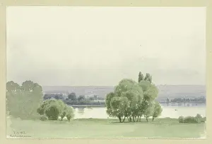 Peaceful Prints: Landscape near Reichartshausen, 1863. Creator: Carl Theodor Reiffenstein