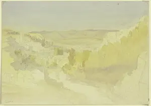 Landscape near Segovia, 19th century. Creator: Karl Peter Burnitz