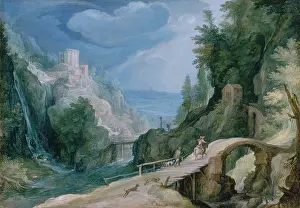 Wayside Prints: Landscape near Tivoli, c1595-1600. Creator: Circle of Paul Bril