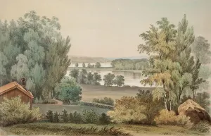 Antell Collections Prints: Landscape near Träskända Manor, 1850. Creator: Magnus von Wright