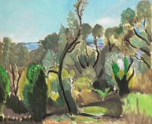 Colourfulness Prints: Landscape around Nice, c1918. Creator: Matisse, Henri (1869-1954)