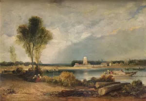 Richard Parkes Prints: Landscape in Normandy, 19th century (1934). Artist: Richard Parkes Bonington