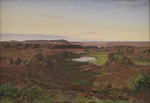 Kyhn Vilhelm Prints: Landscape in the North of Zealand. Afternoon, 1849. Creator: Vilhelm Kyhn