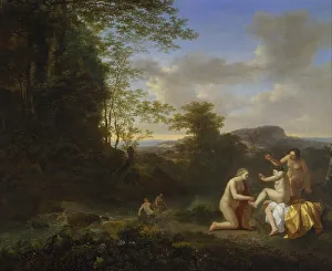 Nereids Prints: Landscape with Nymphs. Artist: Both, Jan Dirksz (ca 1618-1652)