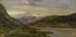 Johan Christian Clausen Dahl Prints: Landscape at Nystuen on Filefjell, 1850. Creator: Johan Christian Dahl