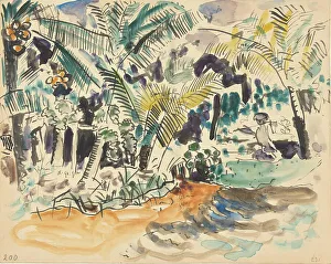 Landscape with palms, 1886-1947. Creator: Pierre Jean Apol