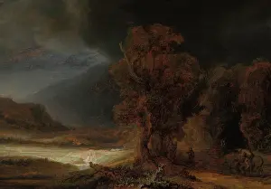 Lukes Gospel Prints: Landscape with the Parable of the Good Samaritan