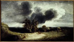 Georges Michel Prints: Landscape around Paris, c1830. Creator: Georges Michel