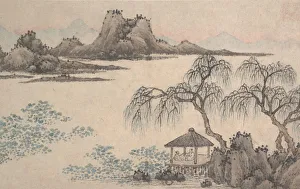 Pavilion Prints: Landscape with Pavilion and Willows. Creator: Shen Zhou