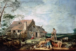 Pilgrim Prints: Landscape with Peasants Resting