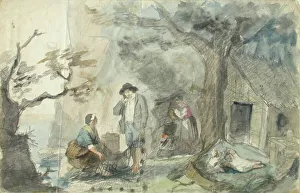 Robert Wilhelm Ekman Prints: Landscape with People, 1840-1874. Creator: Robert Wilhelm Ekman