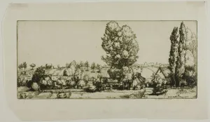 Maclaughlan Donald Shaw Prints: Landscape, Poigny, 1907. Creator: Donald Shaw MacLaughlan