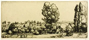Landscape, Poigny, 1907. Creator: Donald Shaw MacLaughlan