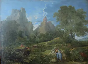 1640s Prints: Landscape with Polyphemus, 1649. Creator: Nicolas Poussin