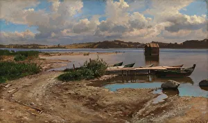 Hjalmar Munsterhjelm Prints: Landscape from Prien, 1870. Creator: Hjalmar Munsterhjelm