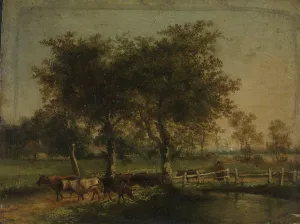 Cowherd Prints: Landscape, probably 17th century. Creator: Unknown