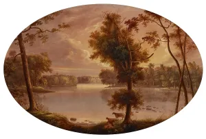Landscape (probably near Lafayette, Indiana), date unknown, c1840s. Creator: George Winter