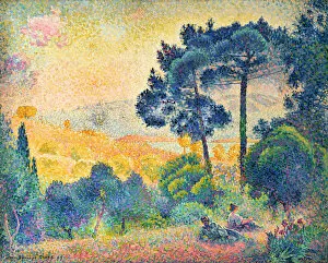 South France Gallery: Landscape of Provence, 1898. Creator: Cross, Henri Edmond (1856-1910)