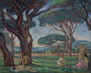 Landscape from Provence with Idyllic Scenes, 1912. Creator: Jozef Pankiewicz