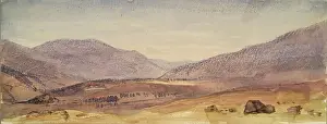 Purple Prints: Landscape with Purple Hills in the Distance, c1840s. Creator: John Phillip