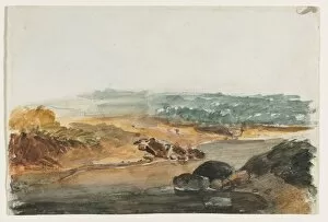 Antoine Louis Barye Collection: Landscape (recto). Creator: Antoine-Louis Barye (French, 1796-1875)
