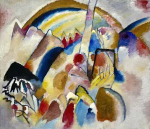 Solomon R Guggenheim Foundation Prints: Landscape with Red Spots No. 2 (Landschaft mit roten Flecken Nr)