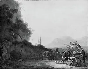Landscape with a Removal Cart, 1642-1678. Creator: Willem Schellinks
