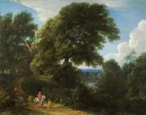 Natural Setting Prints: Landscape with a Rider in Red. Creator: Jacques d'Arthois