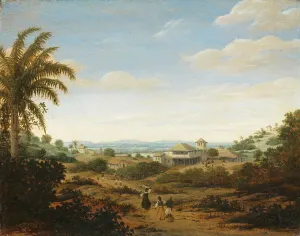 Frans Jansz Poost Prints: Landscape on the Rio Senhor de Engenho, Brazil, 1670-1680. Creator: Frans Post