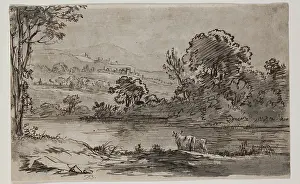 Landscape with River, between 1756 and 1810. Creator: Jean-Jacques de Boissieu