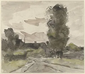 Essen Johannes Cornelis Van Prints: Landscape with road, 1864-1936. Creator: Johannes Cornelis van Essen