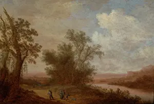 Johannes Prints: Landscape with a Road by a River, 1647. Creator: Johannes Schoeff