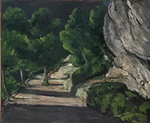 Shadow Prints: Landscape. Road with Trees in Rocky Mountains, 1870-1871. Creator: Paul Cezanne